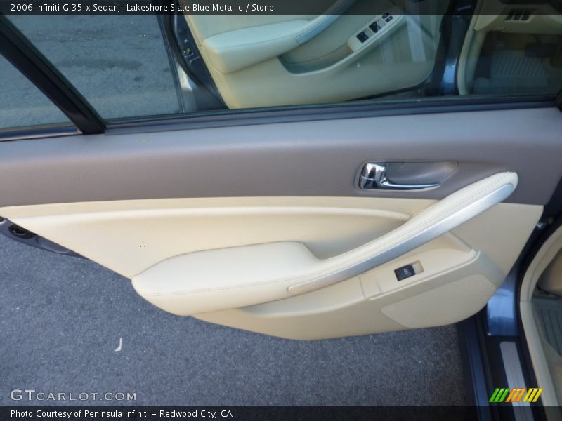 Lakeshore Slate Blue Metallic / Stone 2006 Infiniti G 35 x Sedan