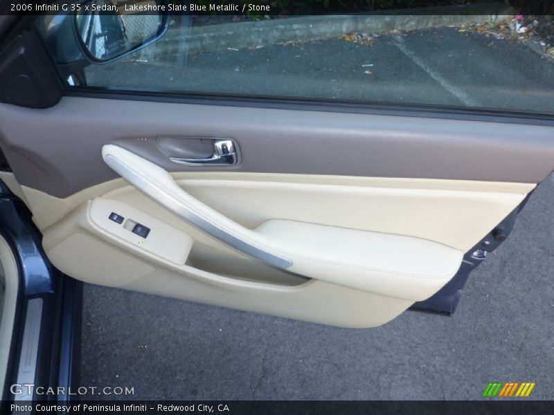 Lakeshore Slate Blue Metallic / Stone 2006 Infiniti G 35 x Sedan