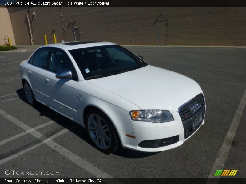 Ibis White / Ebony/Silver 2007 Audi S4 4.2 quattro Sedan