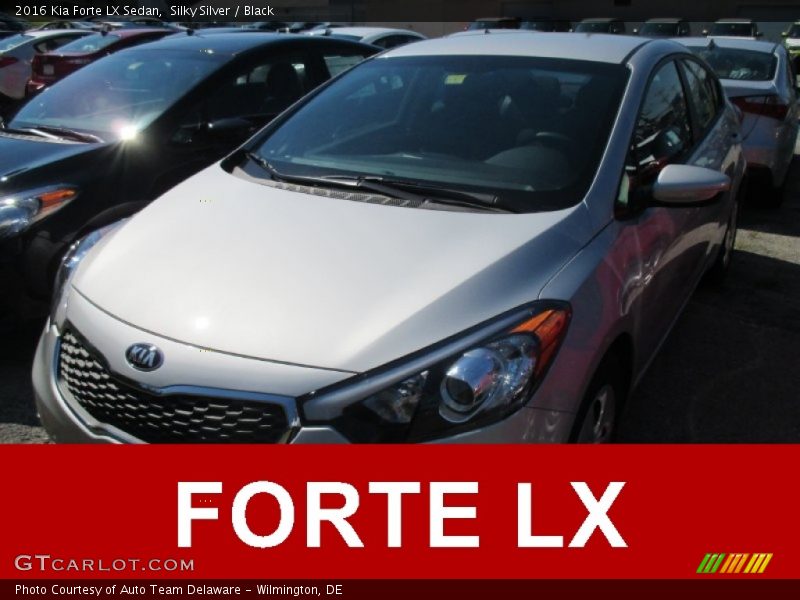 Silky Silver / Black 2016 Kia Forte LX Sedan