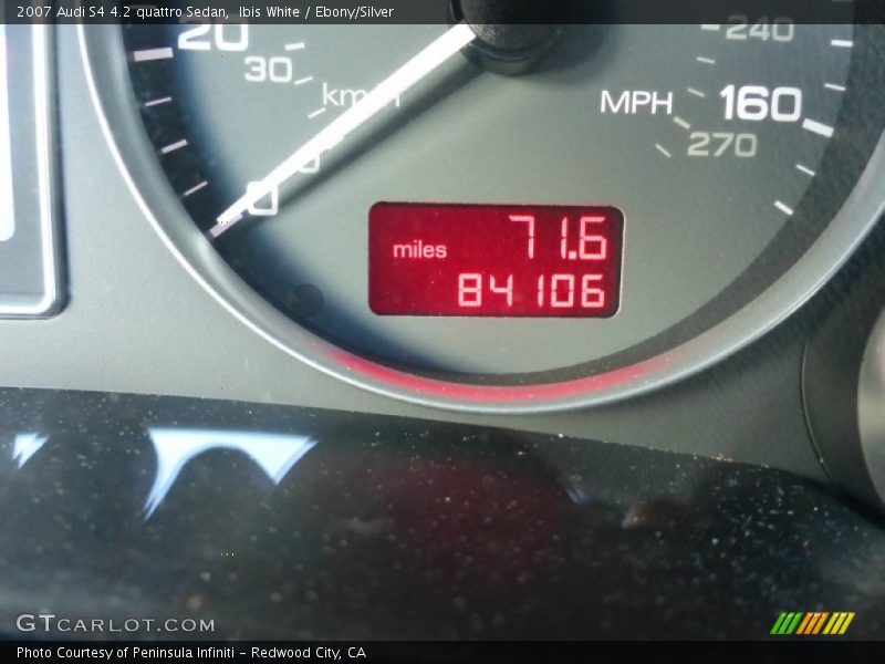 Ibis White / Ebony/Silver 2007 Audi S4 4.2 quattro Sedan