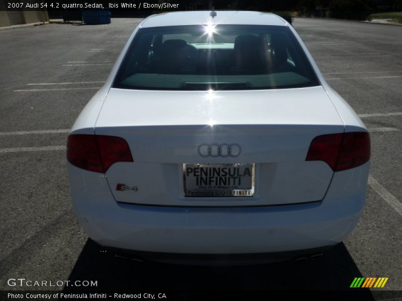 Ibis White / Ebony/Silver 2007 Audi S4 4.2 quattro Sedan