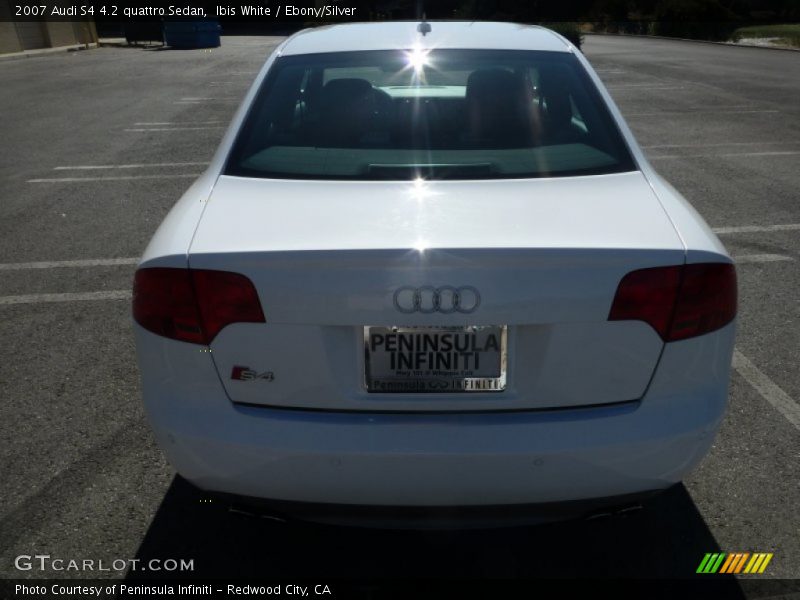 Ibis White / Ebony/Silver 2007 Audi S4 4.2 quattro Sedan