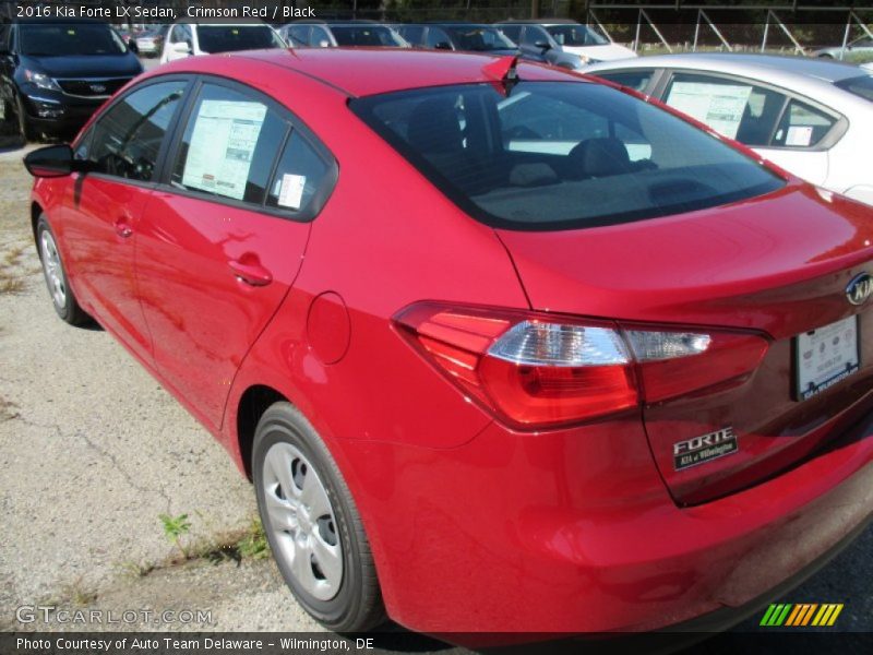 Crimson Red / Black 2016 Kia Forte LX Sedan