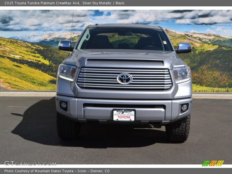 Silver Sky Metallic / Black 2015 Toyota Tundra Platinum CrewMax 4x4