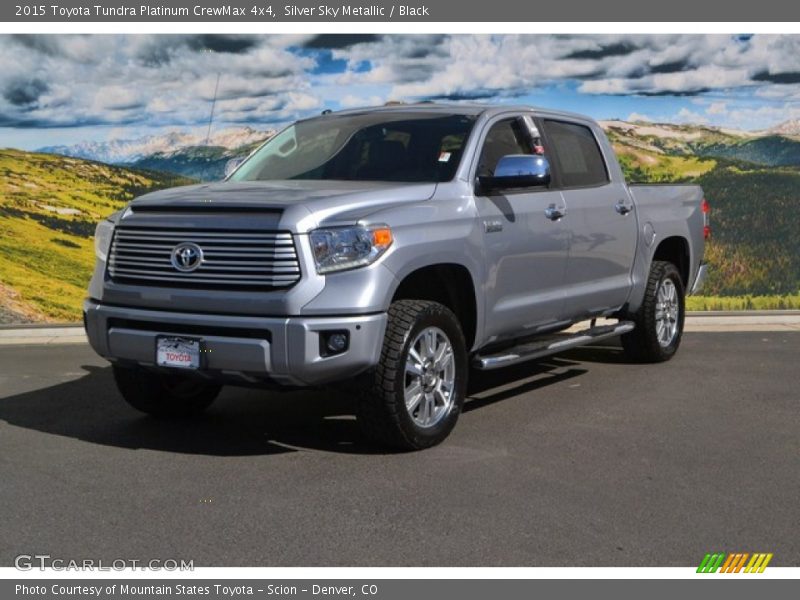 Silver Sky Metallic / Black 2015 Toyota Tundra Platinum CrewMax 4x4