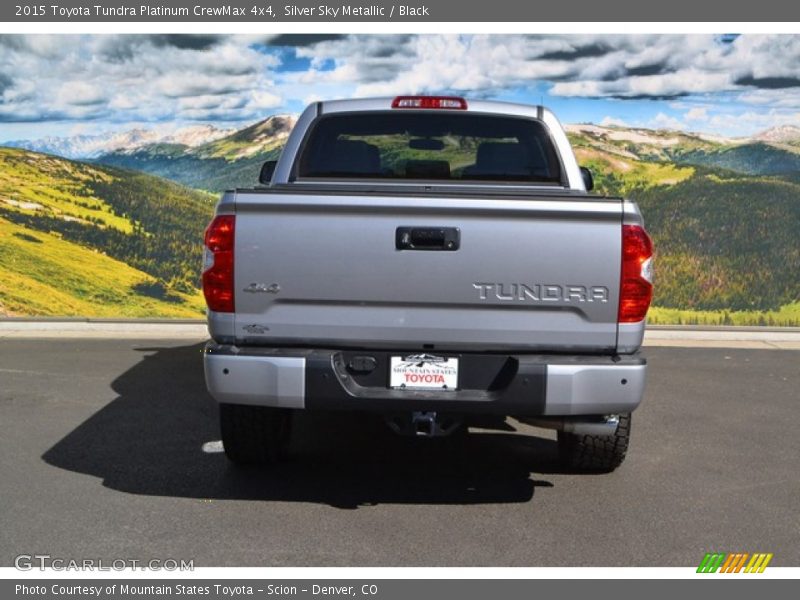 Silver Sky Metallic / Black 2015 Toyota Tundra Platinum CrewMax 4x4