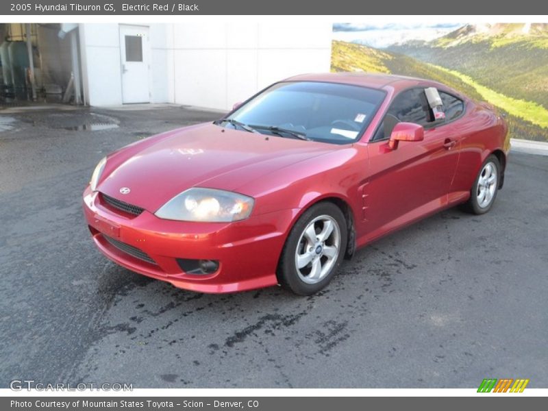 Electric Red / Black 2005 Hyundai Tiburon GS