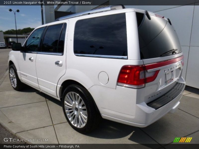 White Platinum Tricoat / Ebony 2015 Lincoln Navigator 4x4
