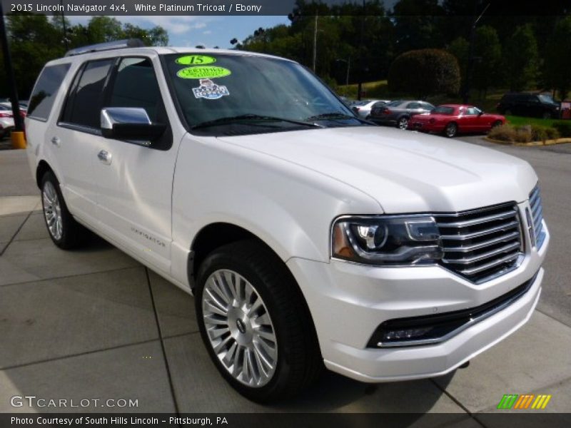 White Platinum Tricoat / Ebony 2015 Lincoln Navigator 4x4