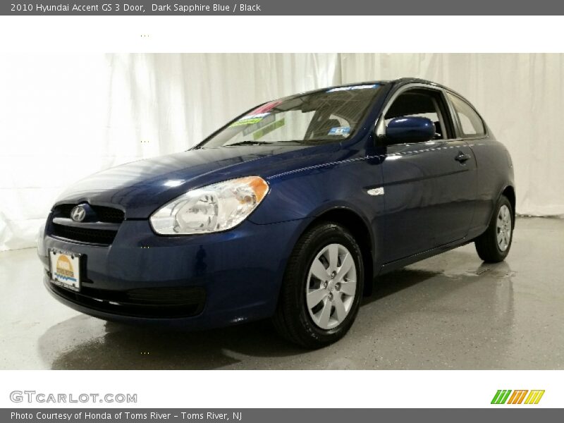 Dark Sapphire Blue / Black 2010 Hyundai Accent GS 3 Door