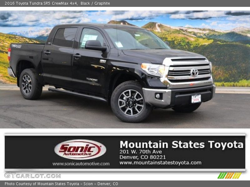 Black / Graphite 2016 Toyota Tundra SR5 CrewMax 4x4