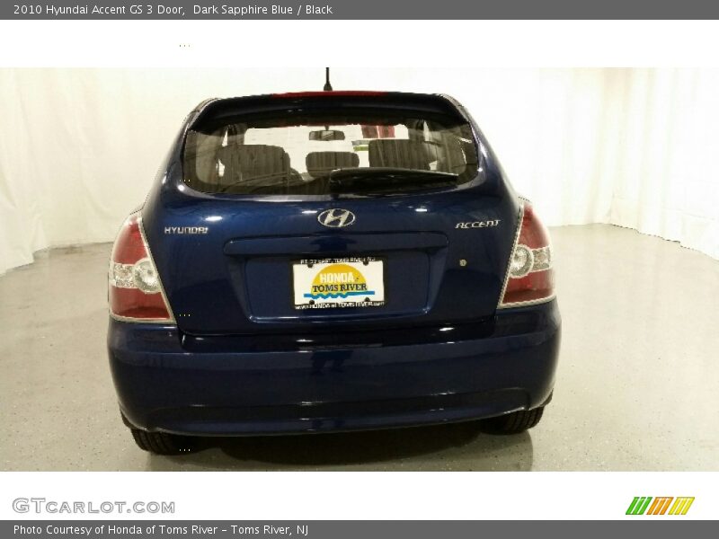 Dark Sapphire Blue / Black 2010 Hyundai Accent GS 3 Door