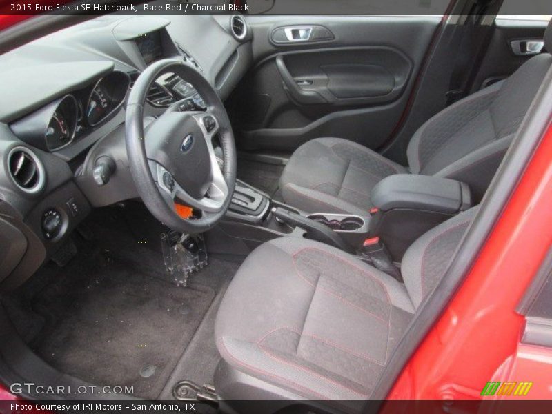  2015 Fiesta SE Hatchback Charcoal Black Interior