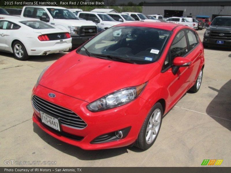 Race Red / Charcoal Black 2015 Ford Fiesta SE Hatchback