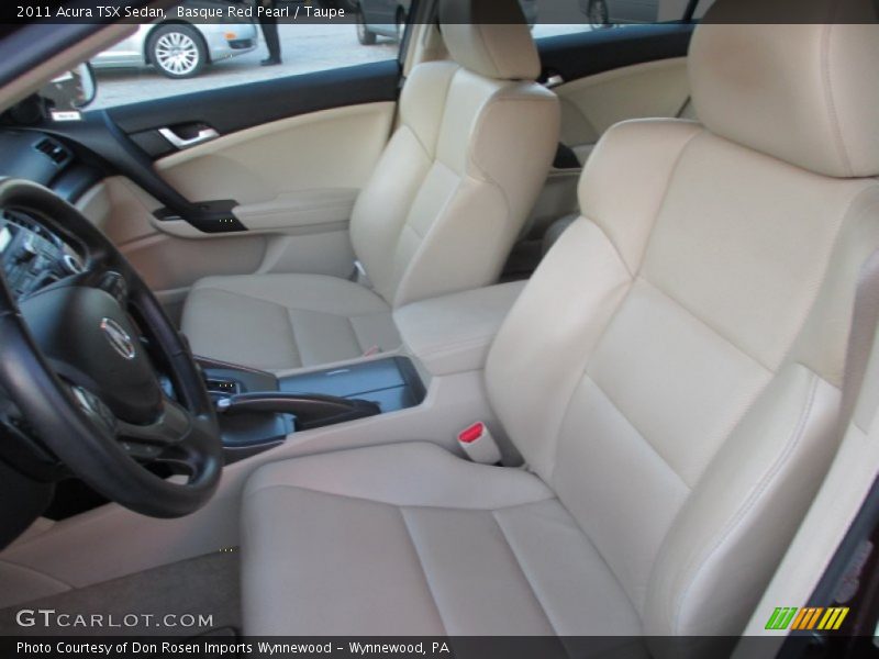 Basque Red Pearl / Taupe 2011 Acura TSX Sedan