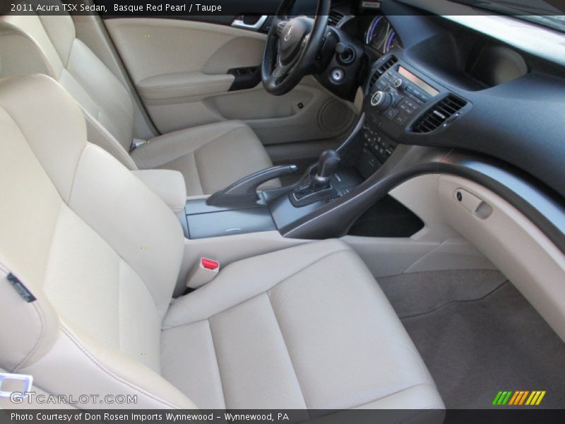 Basque Red Pearl / Taupe 2011 Acura TSX Sedan