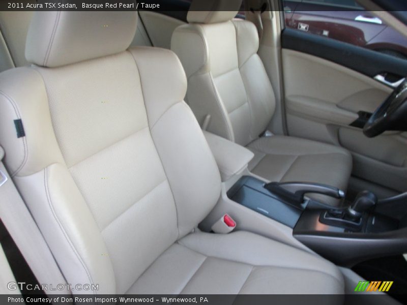 Basque Red Pearl / Taupe 2011 Acura TSX Sedan