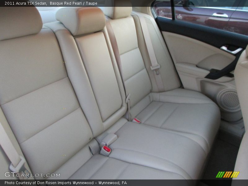 Basque Red Pearl / Taupe 2011 Acura TSX Sedan
