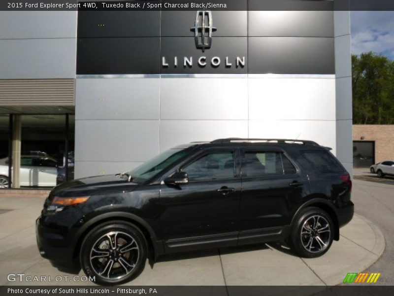 Tuxedo Black / Sport Charcoal Black/Sienna 2015 Ford Explorer Sport 4WD