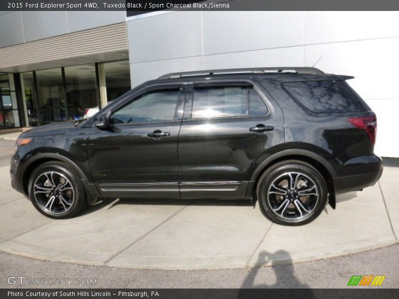 Tuxedo Black / Sport Charcoal Black/Sienna 2015 Ford Explorer Sport 4WD
