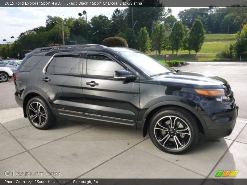 Tuxedo Black / Sport Charcoal Black/Sienna 2015 Ford Explorer Sport 4WD