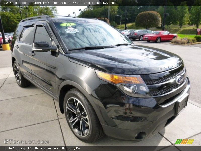 Tuxedo Black / Sport Charcoal Black/Sienna 2015 Ford Explorer Sport 4WD