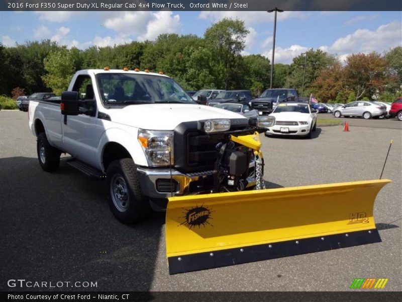 Oxford White / Steel 2016 Ford F350 Super Duty XL Regular Cab 4x4 Plow Truck