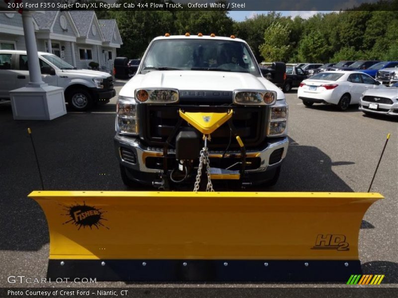 Oxford White / Steel 2016 Ford F350 Super Duty XL Regular Cab 4x4 Plow Truck