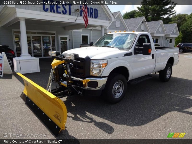 Oxford White / Steel 2016 Ford F350 Super Duty XL Regular Cab 4x4 Plow Truck