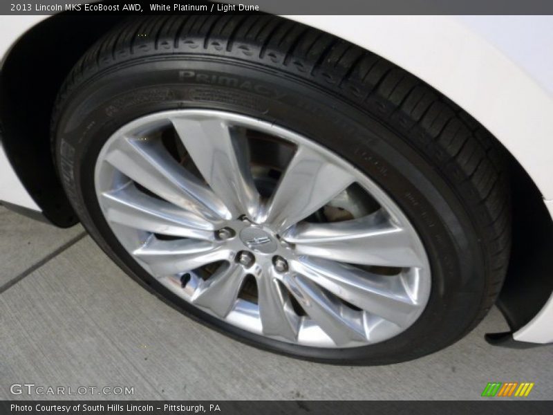 White Platinum / Light Dune 2013 Lincoln MKS EcoBoost AWD
