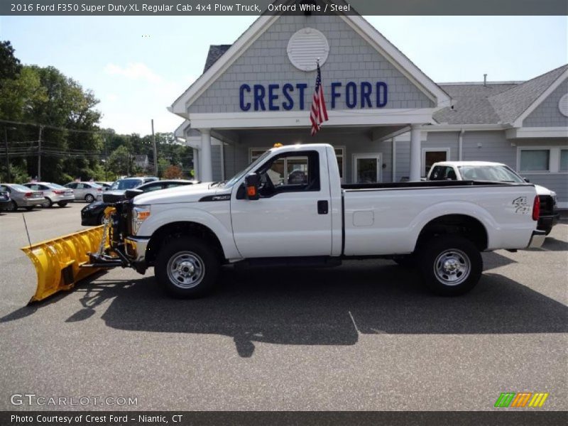 Oxford White / Steel 2016 Ford F350 Super Duty XL Regular Cab 4x4 Plow Truck