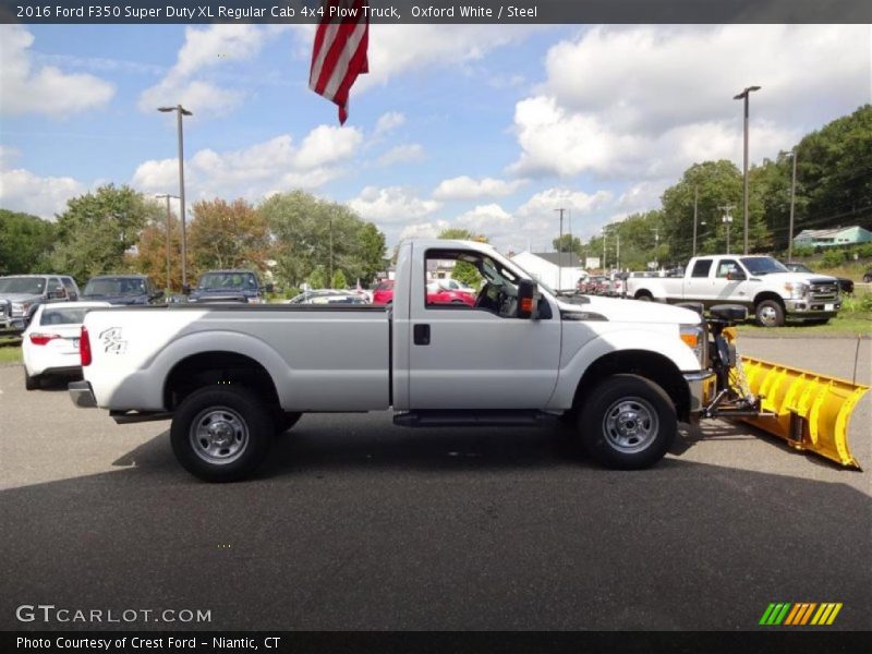 Oxford White / Steel 2016 Ford F350 Super Duty XL Regular Cab 4x4 Plow Truck