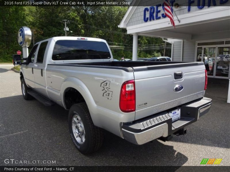 Ingot Silver Metallic / Steel 2016 Ford F350 Super Duty XLT Crew Cab 4x4