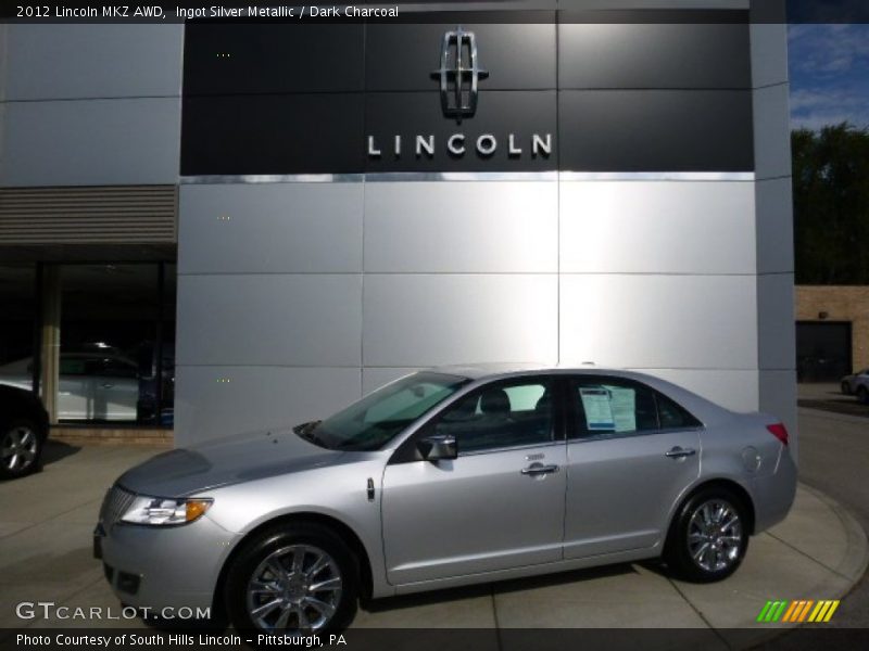 Ingot Silver Metallic / Dark Charcoal 2012 Lincoln MKZ AWD