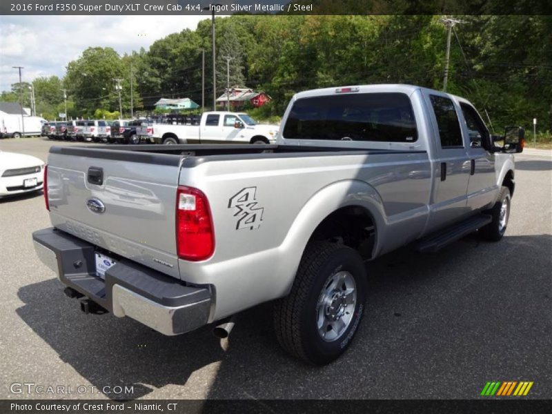 Ingot Silver Metallic / Steel 2016 Ford F350 Super Duty XLT Crew Cab 4x4