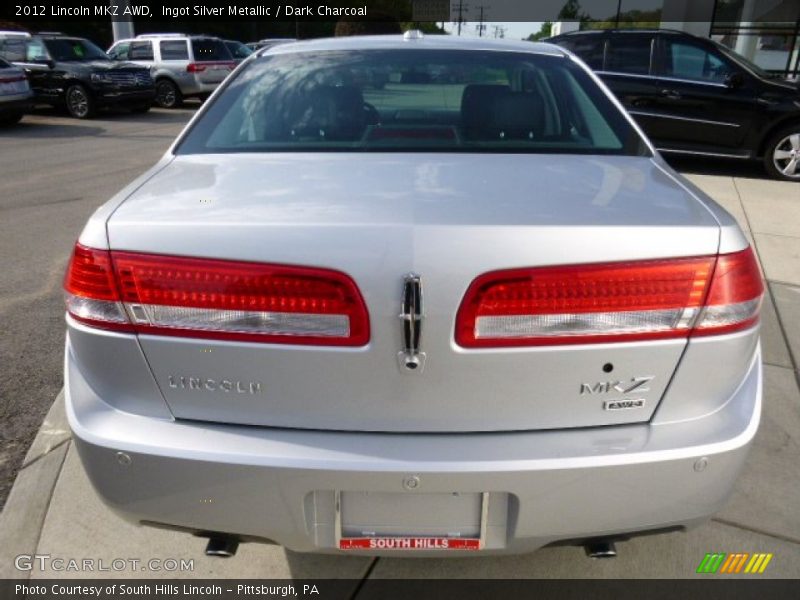 Ingot Silver Metallic / Dark Charcoal 2012 Lincoln MKZ AWD