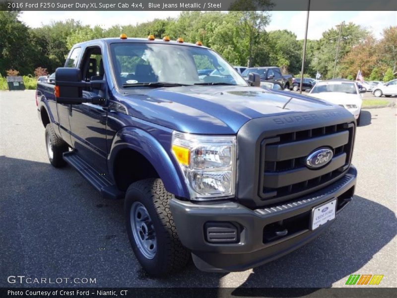 Blue Jeans Metallic / Steel 2016 Ford F250 Super Duty XL Super Cab 4x4
