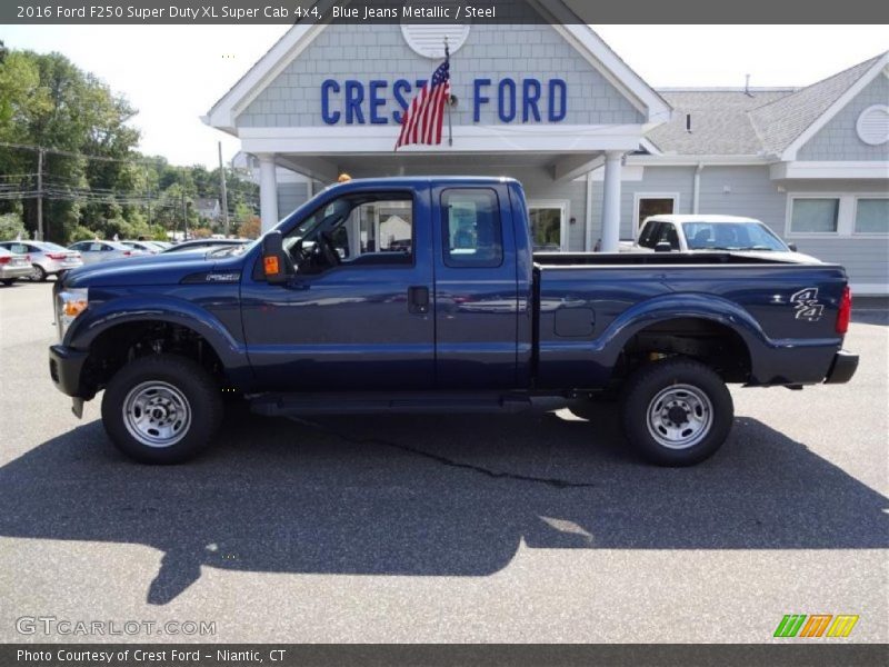 Blue Jeans Metallic / Steel 2016 Ford F250 Super Duty XL Super Cab 4x4