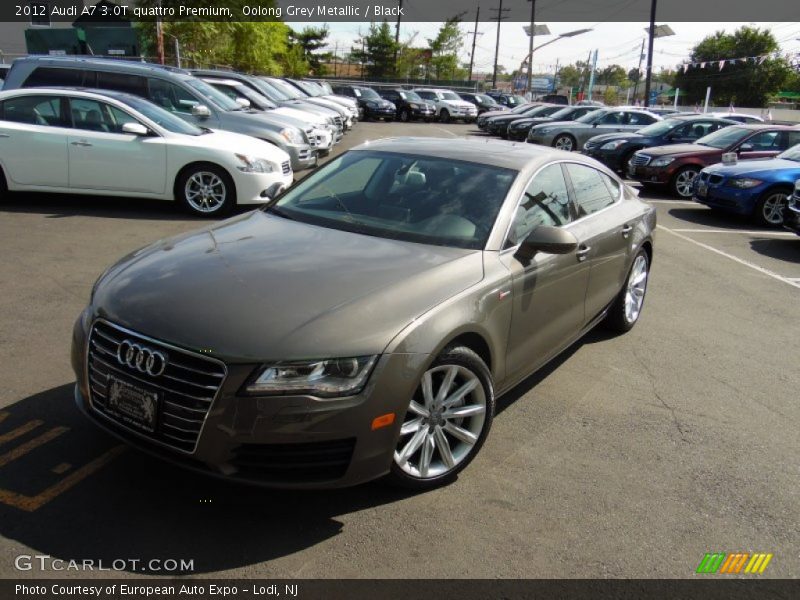 Oolong Grey Metallic / Black 2012 Audi A7 3.0T quattro Premium