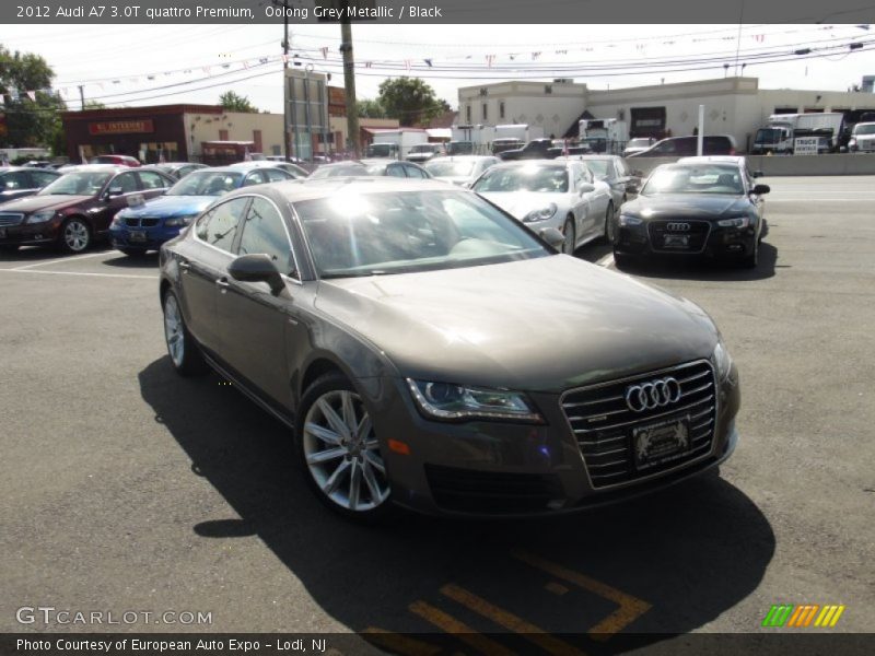 Oolong Grey Metallic / Black 2012 Audi A7 3.0T quattro Premium