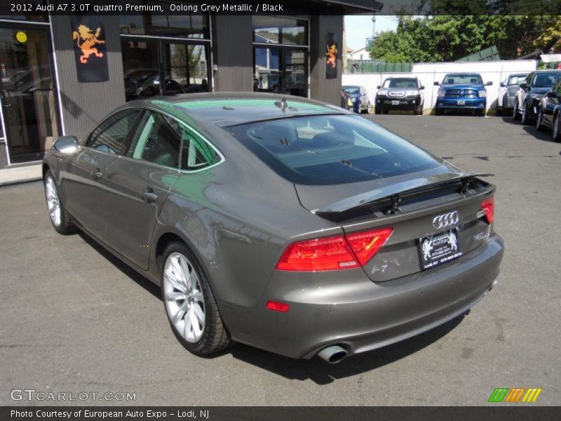 Oolong Grey Metallic / Black 2012 Audi A7 3.0T quattro Premium