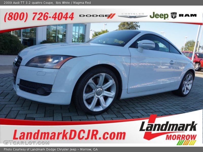 Ibis White / Magma Red 2009 Audi TT 3.2 quattro Coupe