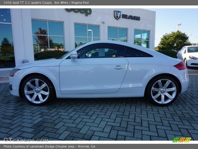 Ibis White / Magma Red 2009 Audi TT 3.2 quattro Coupe