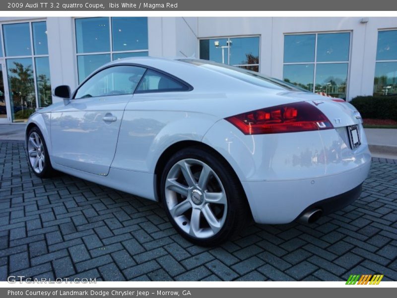 Ibis White / Magma Red 2009 Audi TT 3.2 quattro Coupe