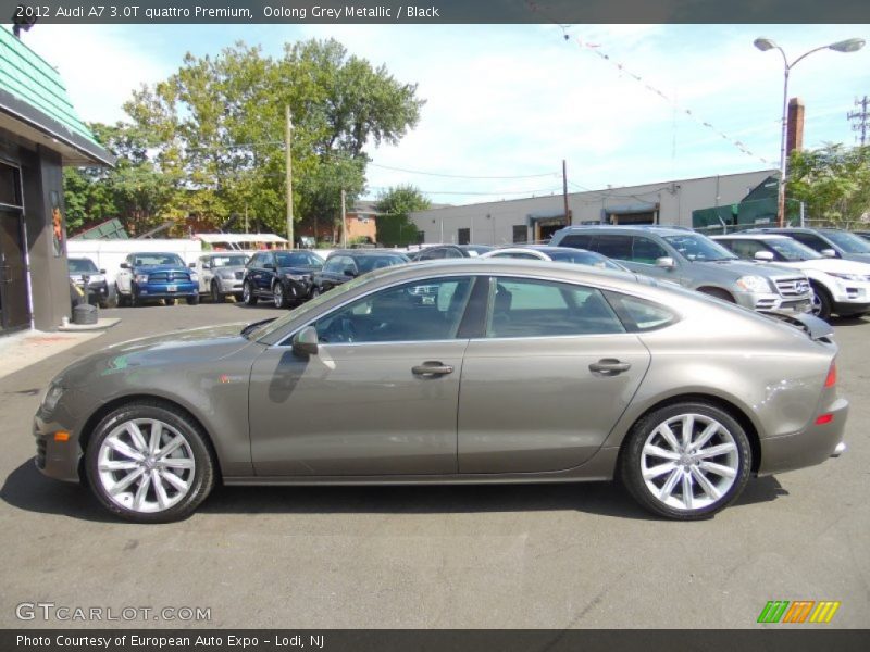 Oolong Grey Metallic / Black 2012 Audi A7 3.0T quattro Premium