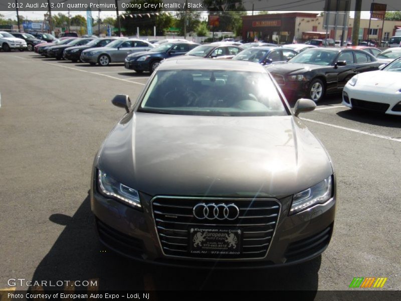 Oolong Grey Metallic / Black 2012 Audi A7 3.0T quattro Premium