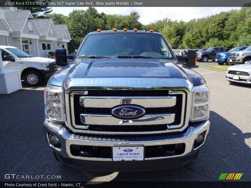 Blue Jeans Metallic / Steel 2016 Ford F250 Super Duty XLT Super Cab 4x4
