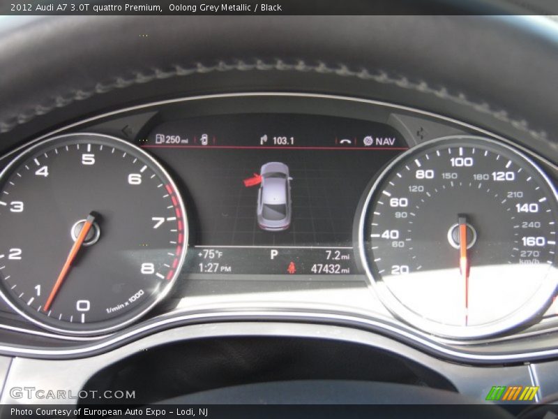 Oolong Grey Metallic / Black 2012 Audi A7 3.0T quattro Premium