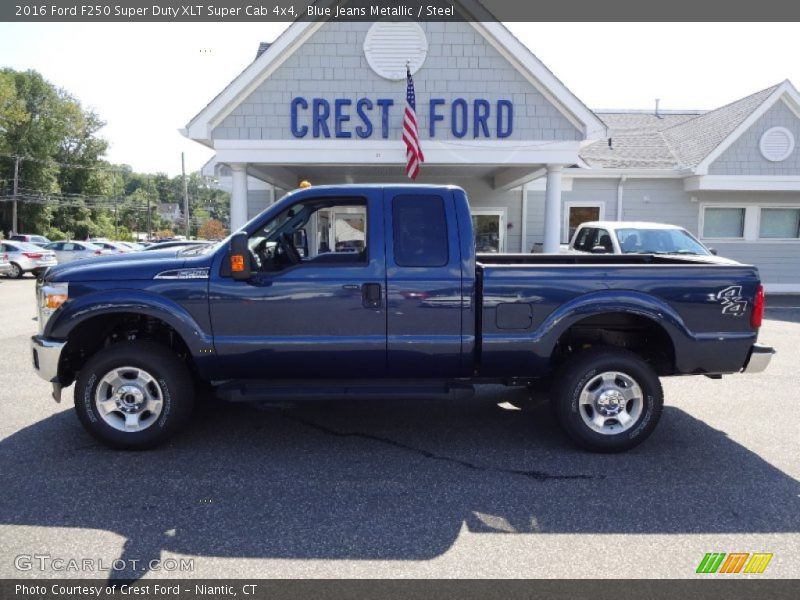 Blue Jeans Metallic / Steel 2016 Ford F250 Super Duty XLT Super Cab 4x4